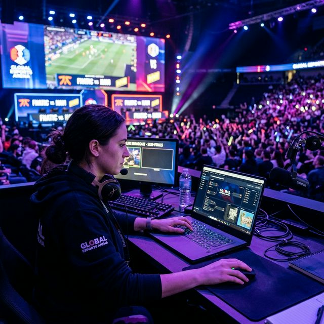 Esports organizer setup with modern gaming hardware.